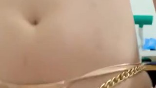 Fuck and Dirty Talk my Sexy Girl with Leather Bikini