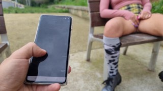 Wearing Vibrating In Public Place Hot Orgasm