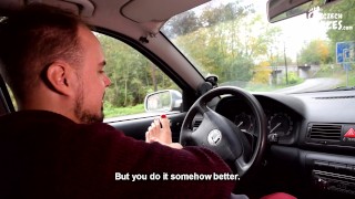 Her BIG smelly feet in car are a turn on (foot smelling, big feet, foot worship, teen feet, soles)