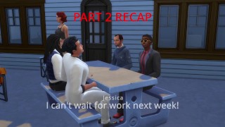 Mega Sims- Cheating wife gangbanged at new job (Sims 4)