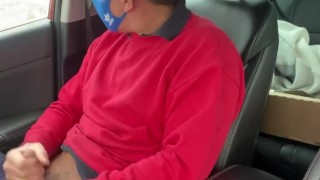 Car jerking off