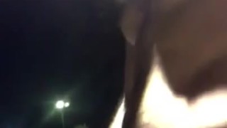 Risky jerking off in a public park totally nude