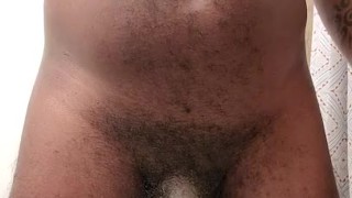 Black cock piss before work