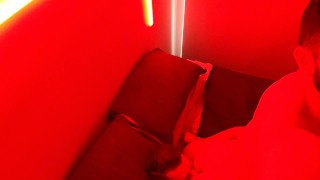 Meet me in the red room - Gabe Woods and Sam Brownell fuck in red