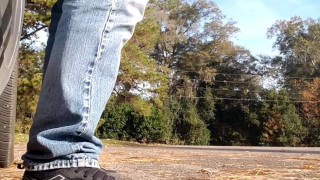 Flashing dick and cruising the park