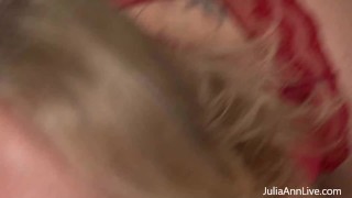 Want A BJ? Let Busty MILF Julia Ann Suck Your Throbbing Cock