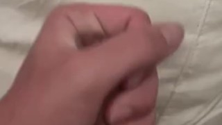 HORNY TWINK CUMS ON HIS PILLOW 