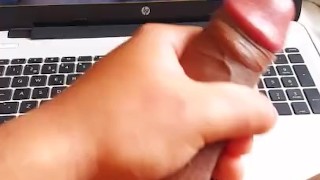 Leaves her laptop full of cum 