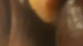 Naughti Kitti Shhh, don't wake up the roomie, she quietly plays with her favorite toy, Part 1 of 3