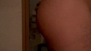 7 inch dildo in my round boy butt