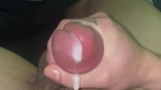Hard dick blows huge load