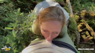 Big Boobs Hiker gets Creampie Pussy on Mushroom Mountain - Molly Pills - POV 4K