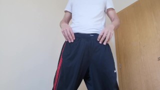Hot guy strips, spanks himself and jerks off