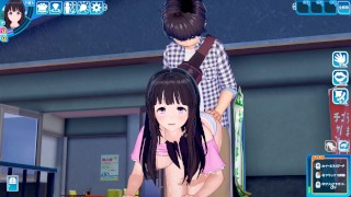 コイカツサンシャイン[氷菓]イベント水着千反田えるのお目覚めフェラ♡Koikatsu![Hyouka] Eru Titanda with SEX (3D Hentai)