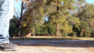 Dick out at a public park!