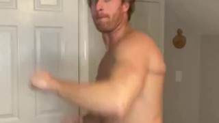 Foot master kicks to the camera 