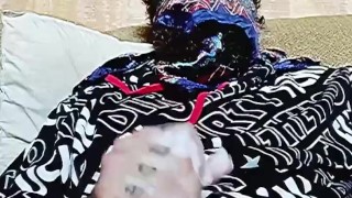 Young guy jacks his big dick and shoots huge load