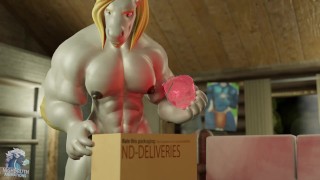 Dawn Heart anthro horse muscle growth animation