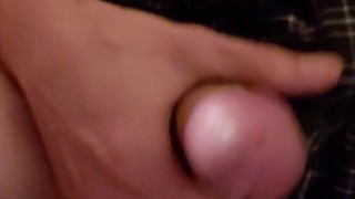 A bit of precum dripping of my hard cock