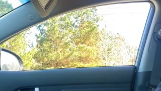 Riding around with ginger dick out 