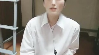 イケメン日本人のオナニー！最後は立ち上がって大量射精！002