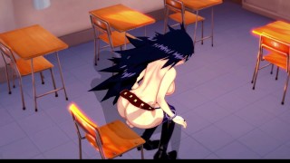 My Hero Academia: Busty Teacher Ms Midnight Fucks in classroom