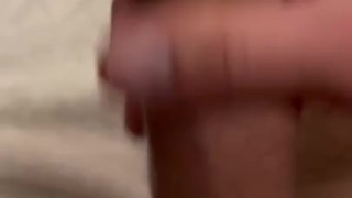 Slowly masturbating my hard dick