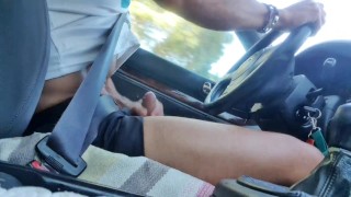 Jacking off while driving my car - moaning a lot of pleasure