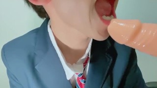 【高校生フェラ】ねっとりじっくりフェラをする日本人