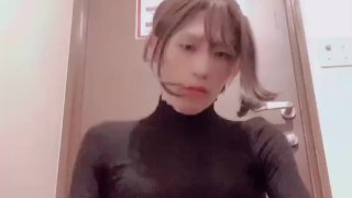 【Japanese cross dresser】デカマラ女装娘のビデボオナ