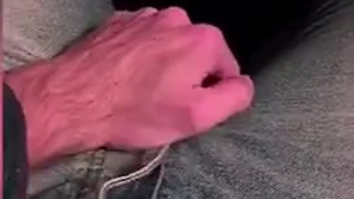 Guy risky JERKING OFF ON A TRAIN but gets caught...