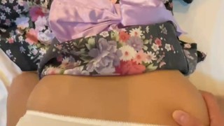 【個人撮影】花魁＆パンツずらし中出しセックス！