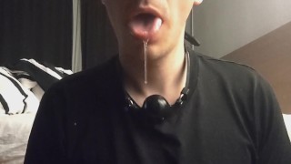 Gag ball and drooling