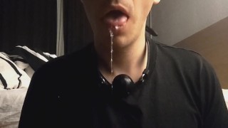 Gag ball and drooling