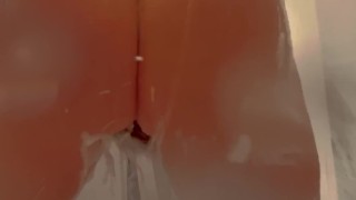 Shaved no hair hairless hunk college dude soapy