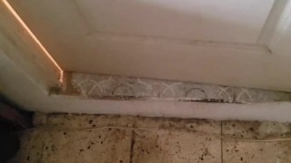 Listening to my teen stepsister fucking hard with her boyfriend in the shower moaning loud orgasm