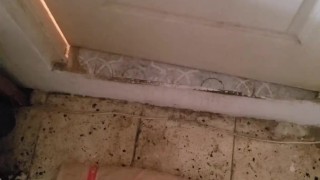 Listening to my teen stepsister fucking hard with her boyfriend in the shower moaning loud orgasm