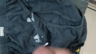 Cumshot on my briefs Tamod sa Brief Pinoy Jakol