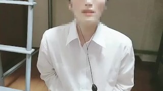 イケメン日本人のコンドームオナニー！最後はゴムに大量射精！003