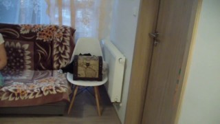 Erotic porn casting of young shy student from Moldovia