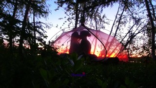 One of our first dates under the midnight sun in northern Sweden - RosenlundX