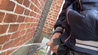 WTF dude you are filming your peeing dick