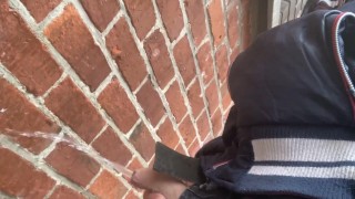 WTF dude you are filming your peeing dick