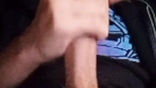 Cam boy blasts out a creamy load of jizz