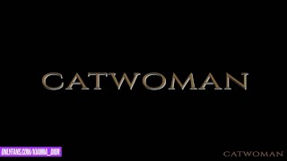 MILF KIANNA DIOR CATWOMAN COSPLAY- 2 COCKS Titfuck Big Facial