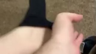 Taking off the socks at the end of the day