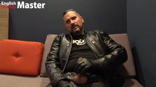 English Leather Master JFF live show with his boy part 1 sucking and fucking in leather PREVIEW