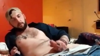 Straight guy jerks until cum