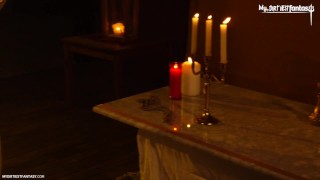 Twink religious slut gets used and fucked by horny priest!