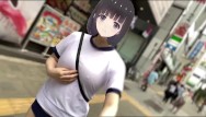 【Ｉカップ変態巨乳女子大生とうふ】ノーブラランニング・新宿歌舞伎町を体操着ブルマでセンター街を疾走したら最後はセキュリティーが現れて・・・💦